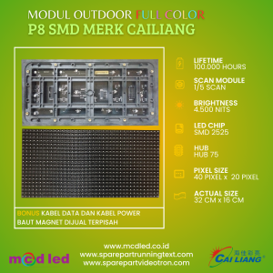 MODUL P8 RGB SMD FULL COLOR OUTDOOR MERK CAILIANG